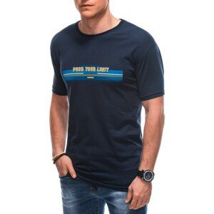 Deoti  Pánské tričko s potiskem Briarmuse navy  Trička s krátkým rukávem Tmavě modrá