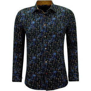 Gentile Bellini  147810981  Košile s dlouhymi rukáv Modrá