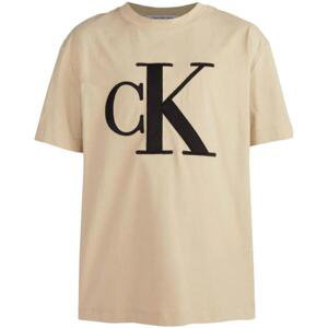 Calvin Klein Jeans  -  Trička s krátkým rukávem Béžová