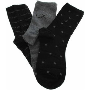 Calvin Klein Jeans  dámské ponožky 701224118001999 black combo  Ponožky Černá