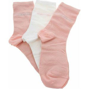 Calvin Klein Jeans  dámské ponožky 701224982003999 pink combo  Ponožky Růžová
