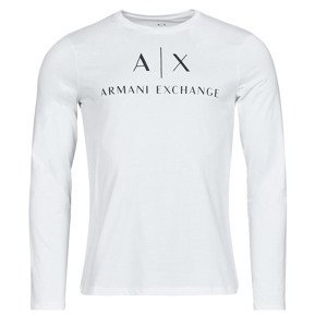 Armani Exchange  8NZTCH  Trička s dlouhými rukávy Bílá