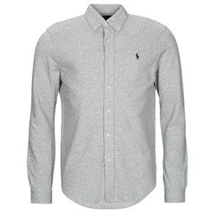 Polo Ralph Lauren  KSC02A-LSFBBDM5-LONG SLEEVE-KNIT  Košile s dlouhymi rukáv Šedá