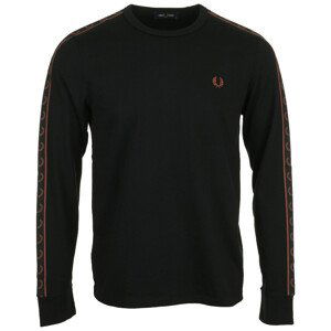 Fred Perry  Long Sleeve Laured Taped Tee  Trička s krátkým rukávem Černá