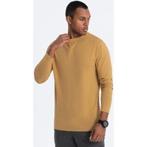 Ombre  Pánské tričko s dlouhým rukávem Eliwn hořčicová  Trička s krátkým rukávem Žlutá