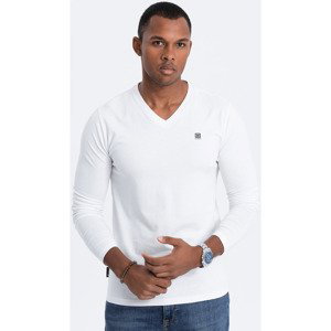 Ombre  Pánské tričko s dlouhým rukávem Keuntres bílá  Trička s krátkým rukávem Bílá