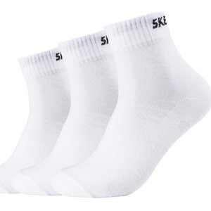 Skechers  3PPK Unisex Mesh Ventilation Quarter Socks  Sportovní ponožky Bílá