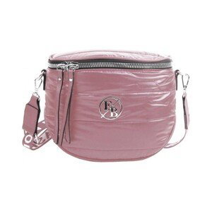 Fashion Bag  Moderní dámská crossbody kabelka / ledvinka metalická růžová  Kabelky Růžová