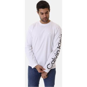 Calvin Klein Jeans  K10K112770  Trička s dlouhými rukávy Bílá