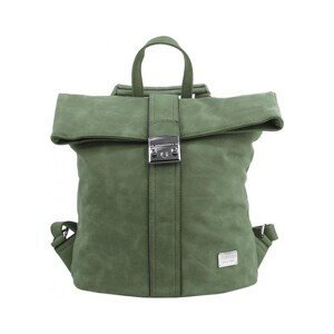 Bella Belly  Dámský batoh / kabelka z broušené kůže zelená  Kabelky