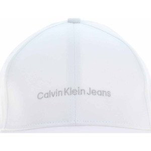 Calvin Klein Jeans  dámská kšiltovka K60K6088490LI White-Silver Logo  Čepice Bílá