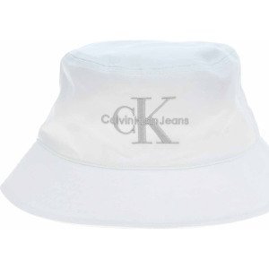 Calvin Klein Jeans  dámský klobouk K60K6110290LI White-Silver Logo  Čepice Bílá