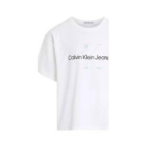 Calvin Klein Jeans  -  Trička s krátkým rukávem Dětské Bílá