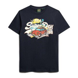 Superdry  -  Trička s krátkým rukávem Modrá