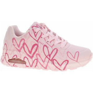 Skechers  x JGoldcrown: Uno - Spread the Love lt.pink  Vycházková obuv Růžová