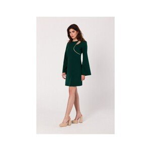 Makover  Dámské mini šaty Paru K181 tmavě zelená  Krátké šaty Fialová