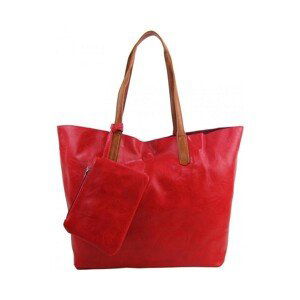 Int. Company  Velká červená shopper dámská taška s crossbody uvnitř  Kabelky Červená