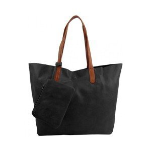 Int. Company  Velká černá shopper dámská taška s crossbody uvnitř  Kabelky Černá