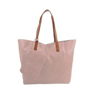 Int. Company  Velká růžová shopper dámská taška s crossbody uvnitř  Kabelky Růžová