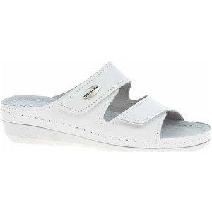 Tamaris  Dámské pantofle  1-27510-41 white leather  Pracovní obuv Bílá