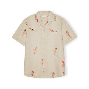 Revolution  Camisa Cuban 3109 - Off White  Košile s dlouhymi rukáv