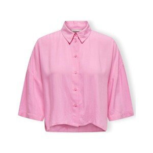Only  Noos Astrid Life Shirt 2/4 - Begonia Pink  Halenky Růžová