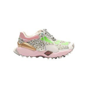Exé Shoes  EXÉ Sneakers 134-23 - Green/Pink  Módní tenisky