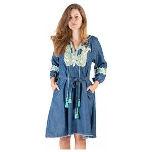 Isla Bonita By Sigris  Krátké Šaty  Krátké šaty Modrá