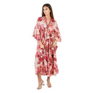 Isla Bonita By Sigris  Dlouhé Midi Šaty  Společenské šaty Červená