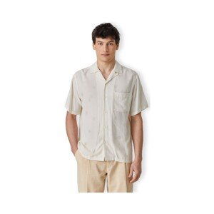 Portuguese Flannel  Modal Dots Shirt - White  Košile s dlouhymi rukáv Bílá