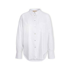 Jjxx  Jamie Linen Shirt L/S - White  Halenky Bílá