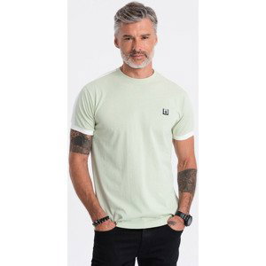 Ombre  Pánské tričko s krátkým rukávem Calocheu světle  Trička s krátkým rukávem Zelená