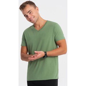 Ombre  Pánské tričko s krátkým rukávem Heman zelená  Trička s krátkým rukávem Zelená