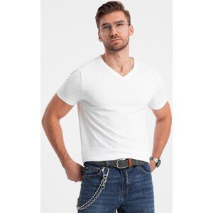 Ombre  Pánské tričko s krátkým rukávem Tabbris bílá  Trička s krátkým rukávem Bílá