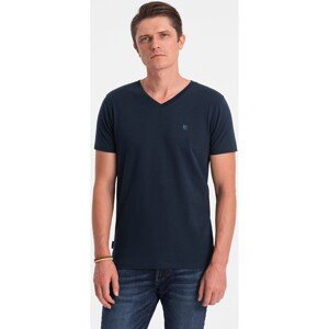 Ombre  Pánské tričko s krátkým rukávem Tabbris navy  Trička s krátkým rukávem Tmavě modrá