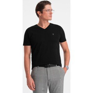 Ombre  Pánské tričko s krátkým rukávem Tabbris černá  Trička s krátkým rukávem