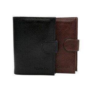 4U Cavaldi  Pánská kožená peněženka Zakgun černá  Peněženky Černá