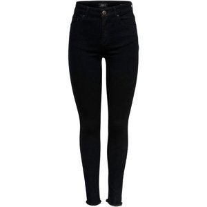 Only  ONLBLUSH MID SK AK RAW REA2343 NOOS 15167313  Rifle skinny Černá