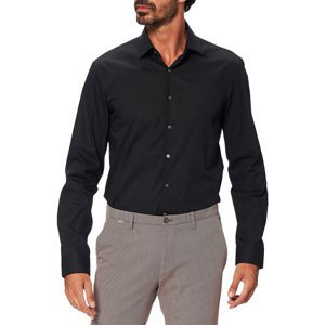Calvin Klein Jeans  K10K108229 - POPLIN STRETCH SLIM  Košile s dlouhymi rukáv Černá