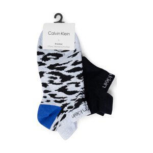 Calvin Klein Jeans  SNEAKER 2P LEOPARD 701218778  Ponožky Modrá