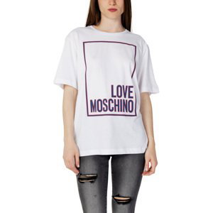 Love Moschino  STAMPA LOGO BOX W 4 F87 52 M 4405  Trička s krátkým rukávem Bílá