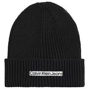 Calvin Klein Jeans  INSTITUTIONAL PATCH BEANIE K50K509895  Čepice Černá