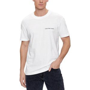 Calvin Klein Jeans  INSTITUTIONAL J30J324671  Polo s dlouhými rukáv Bílá