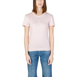 Calvin Klein Jeans  MONOLOGO J20J222564  Trička s krátkým rukávem Růžová