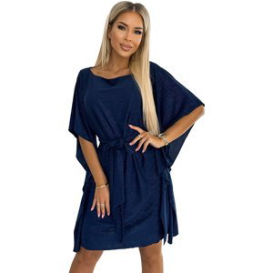 Numoco  Dámské volnočasové šaty Sofia granátová  Krátké šaty Tmavě modrá