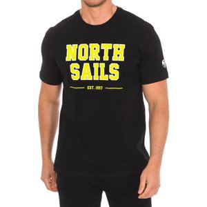 North Sails  9024060-999  Trička s krátkým rukávem Černá