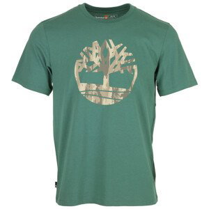 Timberland  Camo Tree Logo Short Sleeve  Trička s krátkým rukávem Zelená