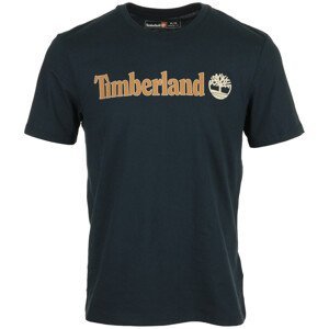 Timberland  Linear Logo Short Sleeve  Trička s krátkým rukávem Modrá