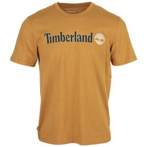 Timberland  Linear Logo Short Sleeve  Trička s krátkým rukávem Hnědá