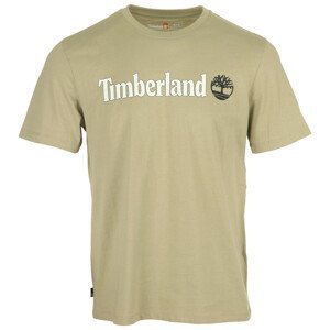 Timberland  Linear Logo Short Sleeve  Trička s krátkým rukávem Zelená